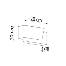 Kinkiet PIEGARE biały 10x8x20cm nowoczesny G9 do salonu - Miniaturka zdjęcia nr 4