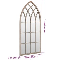  Lustro 100x45 cm do sypialni łazienki kolor piaskowy  - Miniaturka zdjęcia nr 6