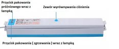 Zgrzewarka próżniowa FreshpackPro model QH-01 + 10 torebek do pakowania 30 cm biała - Miniaturka zdjęcia nr 7