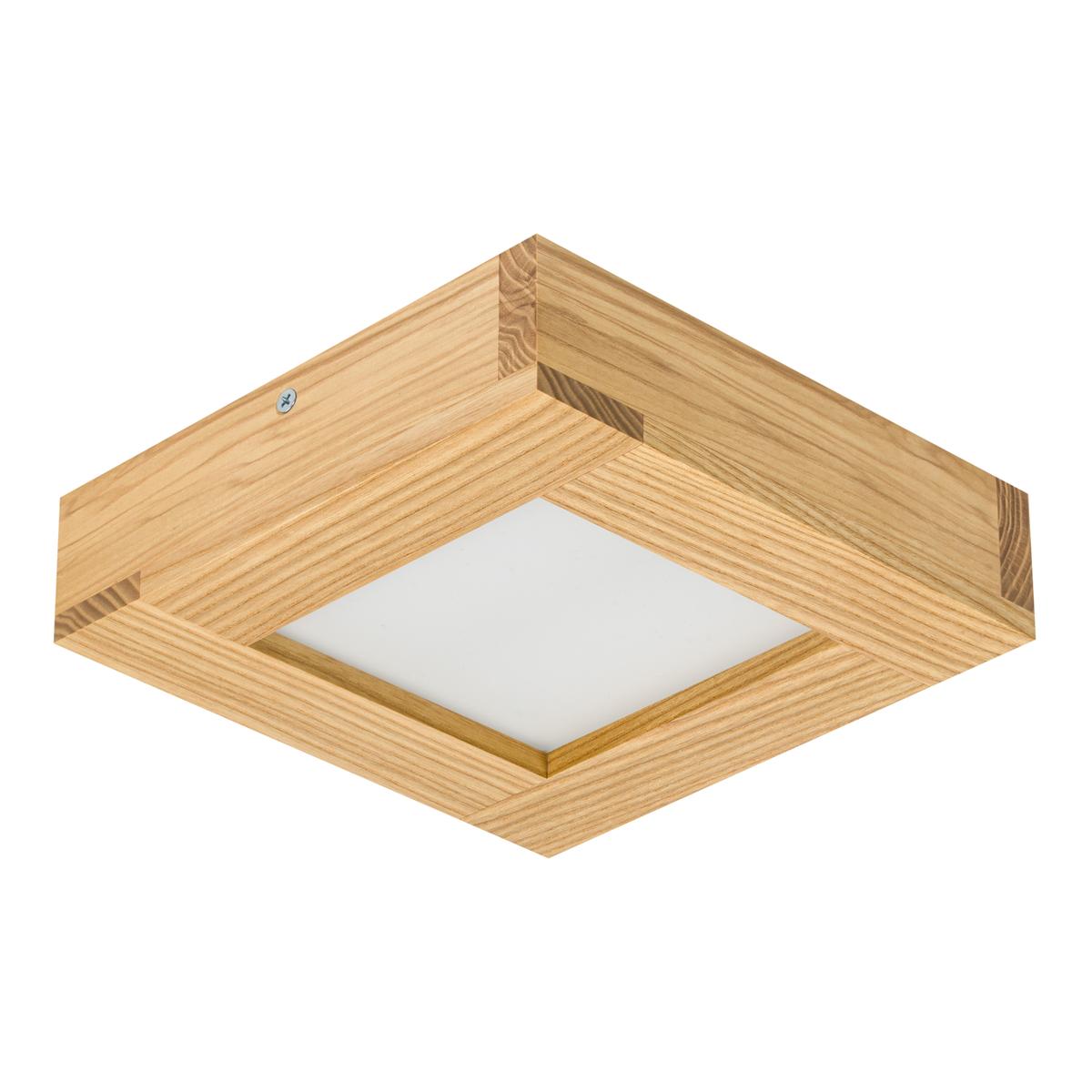 Panel LED 20 x 20 x 5 cm plafon z drewna rustykalny 18W 4000K do salonu nr. 3