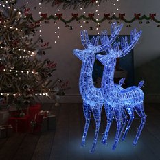 Renifery z akrylu XXL, 2 szt., 250 niebieskich LED, 180 cm - Miniaturka zdjęcia nr 3