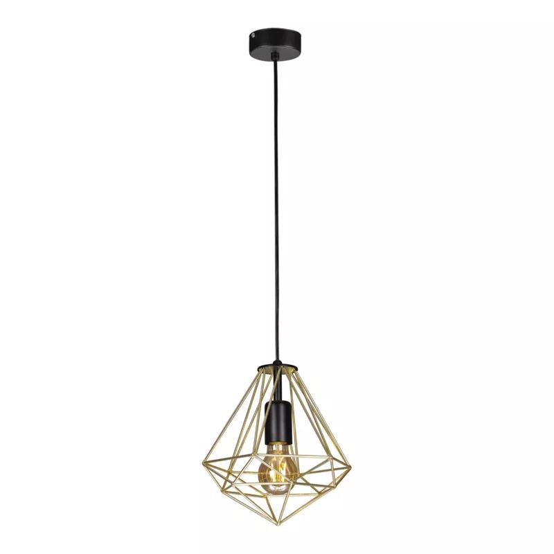 Lampa wisząca K-4815 GOLD 23x95x26 cm do salonu lub pokoju czarny/mosiądz