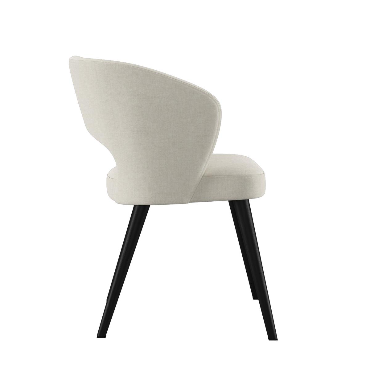 Krzesło DELUXE KR-8 50x60x85 cm welurowe do jadalni kremowy nr. 3