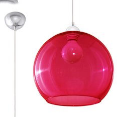 Lampa wisząca BALL czerwona 120x30x30cm nowoczesna E27 do salonu - Miniaturka zdjęcia nr 1