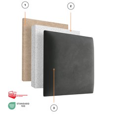 Panele tapicerowane 30x30 cm dinozaury z nadrukiem dla dzieci na ścianę  - Miniaturka zdjęcia nr 12