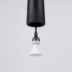 Lampa wisząca ELECTRA czarna beton 125x8x8cm nowoczesna G10 do salonu - Miniaturka zdjęcia nr 5