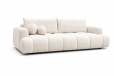 Kanapa rozkładana trzyosobowa Mediolan 250x112x90 cm LOOP 01 sofa z funkcją spania ivory - Miniaturka zdjęcia nr 4