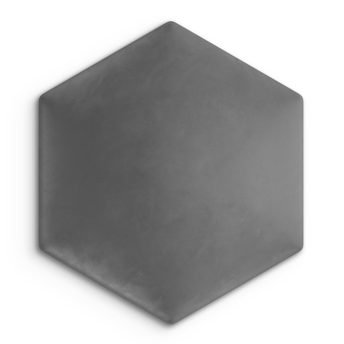 Panele tapicerowane 26x30 na ścianę hexagon szary nr. 2
