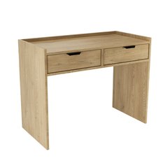 Biurko Aura 100x50x75 cm z szufladami do sypialni biura dąb cremona  - Miniaturka zdjęcia nr 2