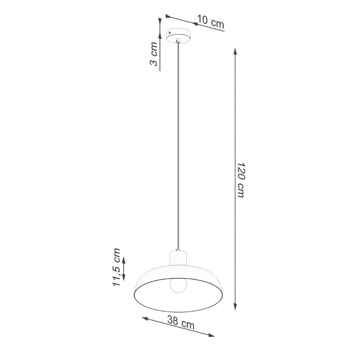 Lampa wisząca INDY biała 120x38x38cm nowoczesna E27 do salonu nr. 10