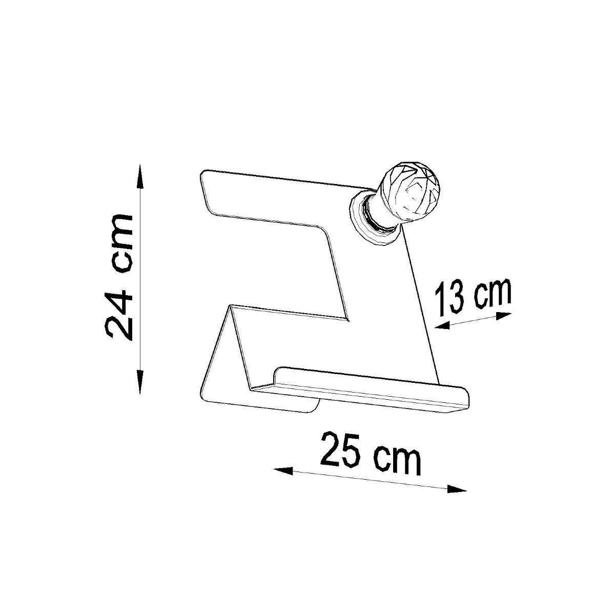 Lampa biurkowa INCLINE 24x13x25 cm nowoczesna lampka biurkowa E27 biała do biura pokoju nr. 4