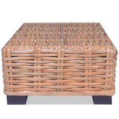  Stolik kawowy  45x45x30 cm do salonu pokoju dziennego naturalny rattan - Miniaturka zdjęcia nr 4