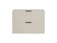 Szafka łazienkowa ADEL 80 cm z blatem i umywalką nablatową SMILE kaszmir - Miniaturka zdjęcia nr 3