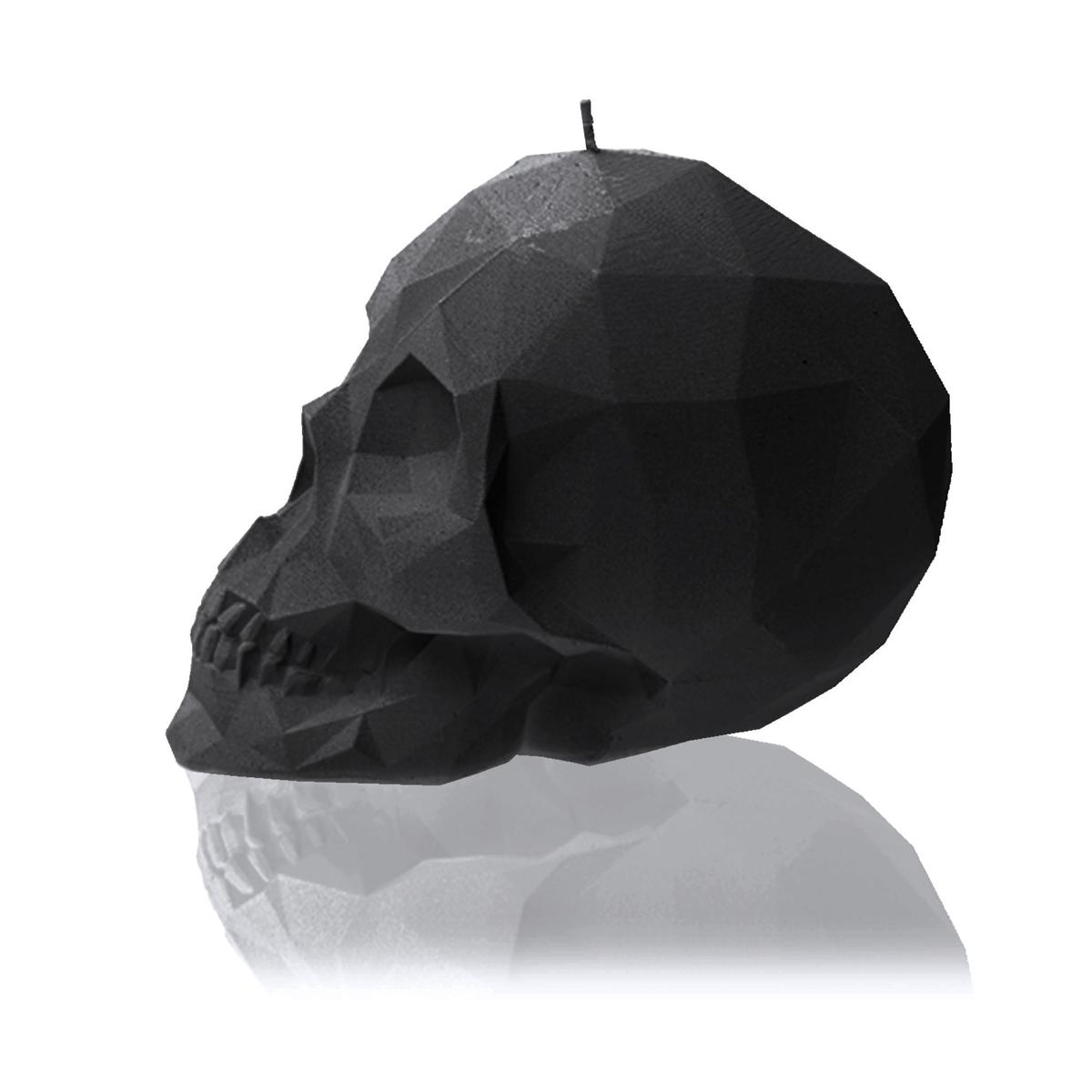 Świeca Skull Low-Poly Black Matt Small nr. 3