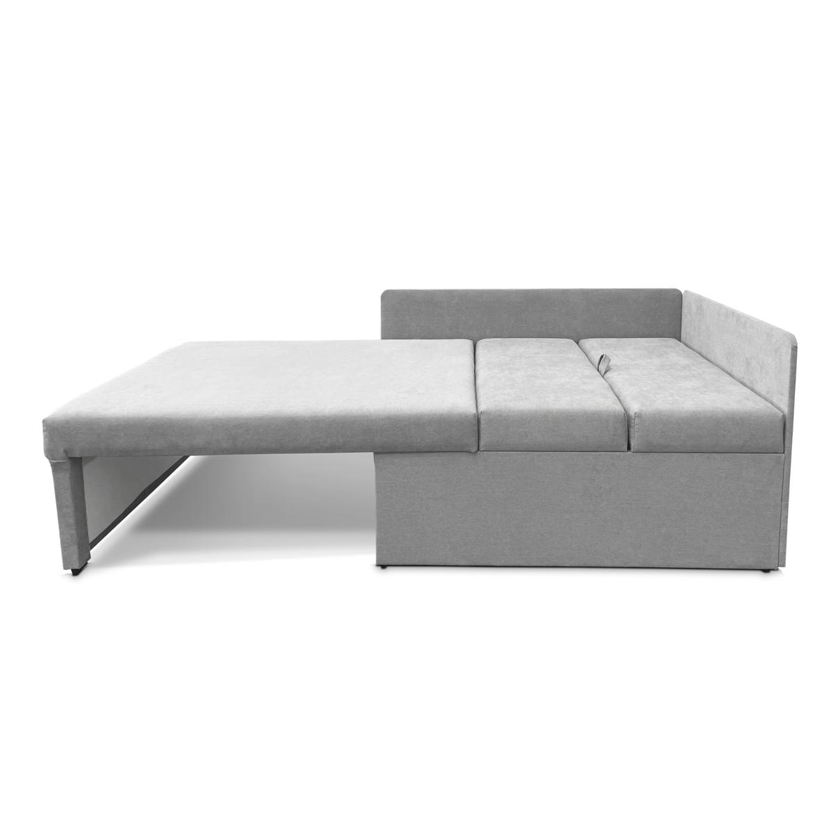 Narożnik Viluś 108x81x78 cm sofa jednoosobowa do pokoju salonu z funkcją spania i przechowywania dla dzieci szary nr. 3