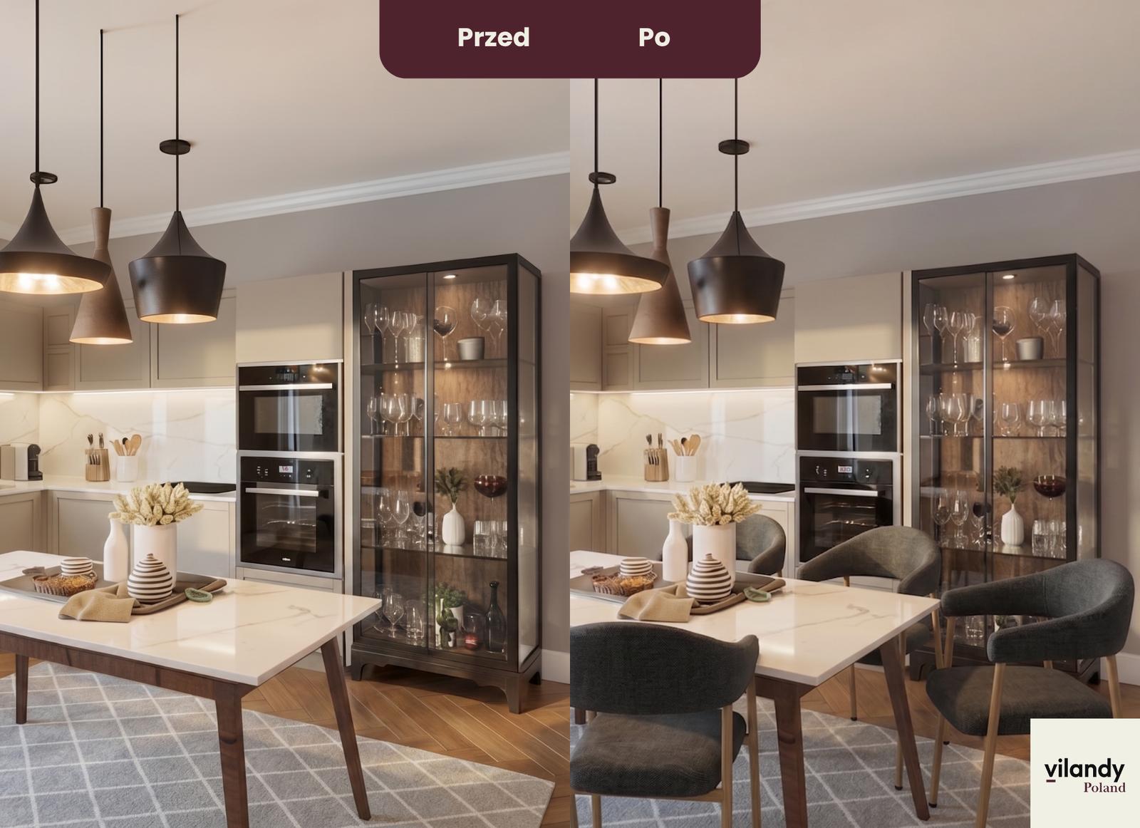 2x krzesło tapicerowane do jadalni VANO stelaż kolor dąb, tkanina szenil grafit cena za jedną sztukę 220 zł nr. 11