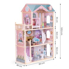 Domek dla lalek duży drewniany 3 piętra 11 mebelków ECOTOYS - Miniaturka zdjęcia nr 9