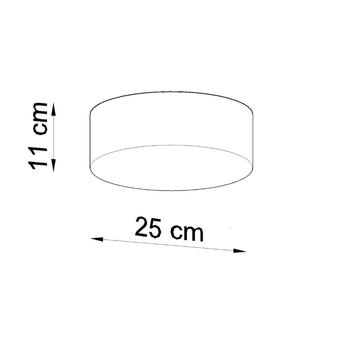 Plafon ARENA 25 szary 11x25x25cm E27 nowoczesna lampa do salonu nr. 7