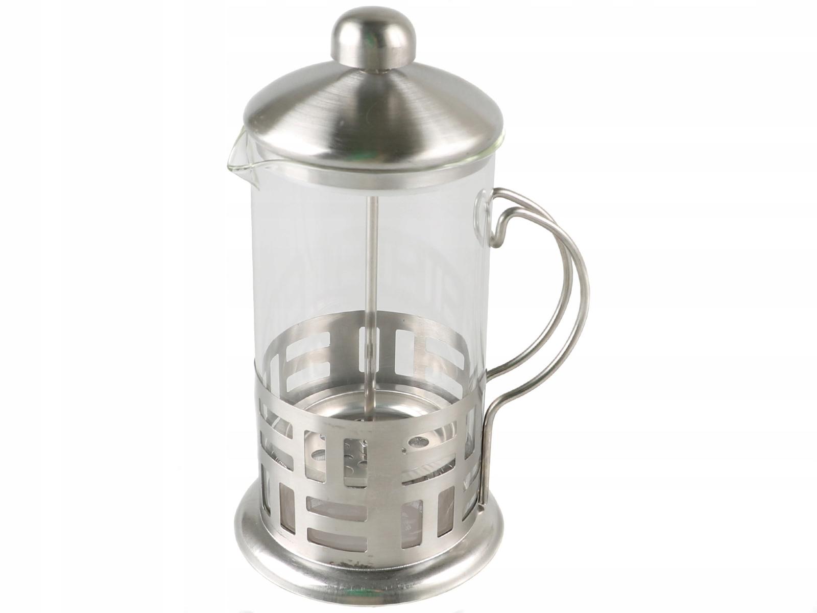 Szklany ZAPARZACZ TŁOKOWY do HERBATY Ziół KAWY French Press 1000ml 1L A1447