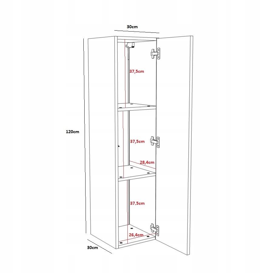 Szafka Pionowa 120 loft Czarny Mat!!! nr. 2