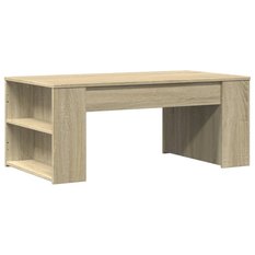  Stolik kawowy 102x55x42 cm z przestronnymi przegrodami dąb sonoma do salonu - Miniaturka zdjęcia nr 4