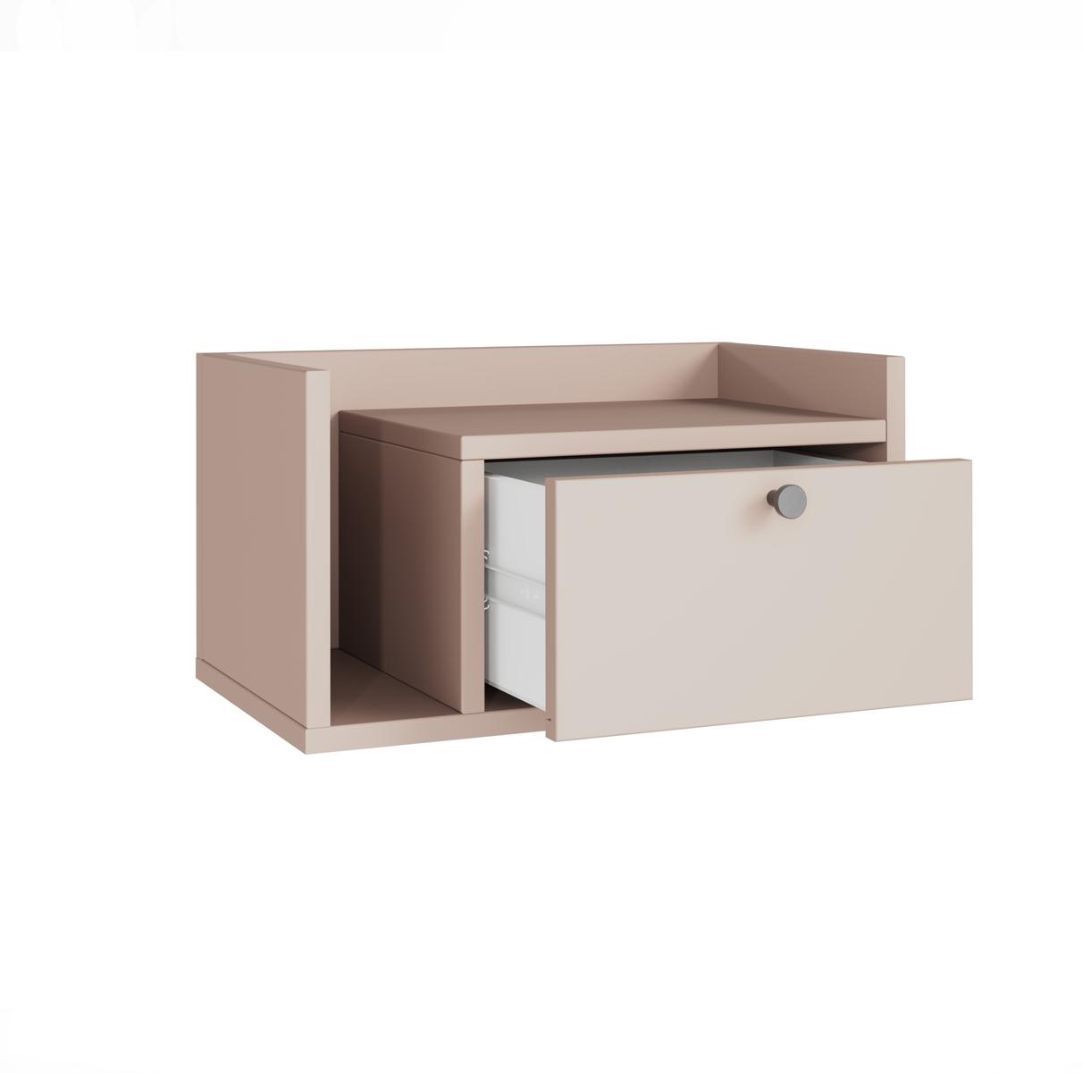 Szafka nocna wisząca AURA 50x35x22 cm stolik nocny do sypialni lewy kaszmir nr. 3