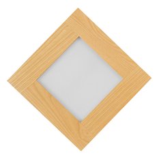 Panel LED 20 x 20 x 5 cm plafon z drewna jesionowego 18W do salonu - Miniaturka zdjęcia nr 5