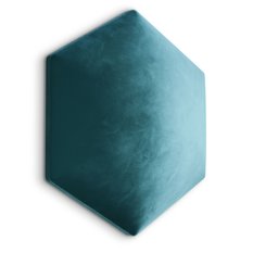 Panele tapicerowane 26x30 cm hexagon magic velvet morski - Miniaturka zdjęcia nr 1