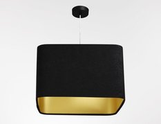 Lampa wisząca Kwadro  40cm czarna do salonu  - Miniaturka zdjęcia nr 4