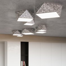 Plafon HEXA 35 cekin 15x35x35cm nowoczesna lampa srebrna E27 do salonu - Miniaturka zdjęcia nr 8