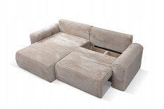 Narożnik z funkcją spania LEO 255x162 cm prawy sprężyny bonell Tilia 56 sztruks pomarańczowy - Miniaturka zdjęcia nr 6