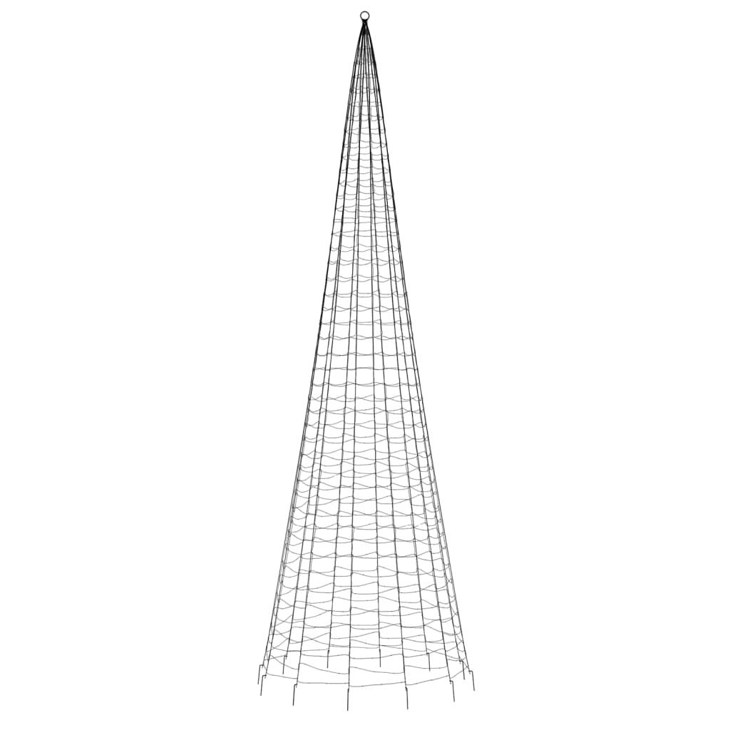 Choinka z lampek, na maszt, 1534 kolorowe LED, 500 cm nr. 5