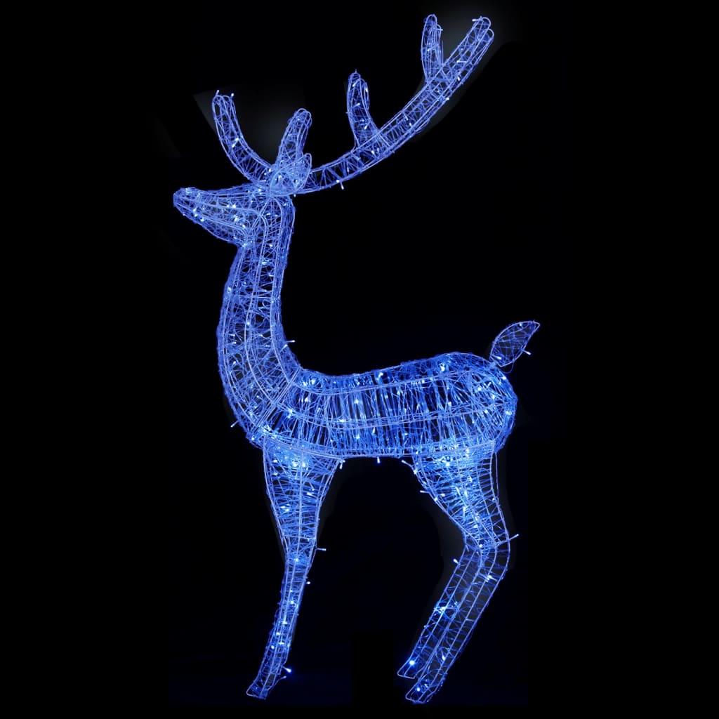 Świąteczny renifer, akryl, 250 LED, 180 cm, niebieski nr. 5