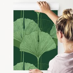 Tapeta zielone liście natura przyroda do salonu  - Miniaturka zdjęcia nr 3