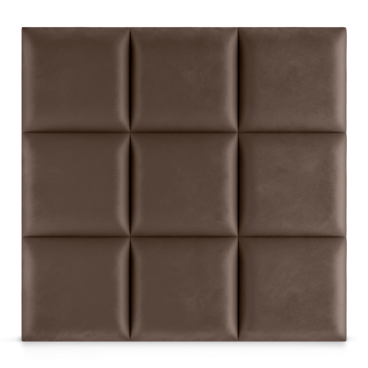 Panele tapicerowane 50x50 na ścianę kwadrat brązowy nr. 4