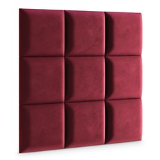 Panele tapicerowane 40x40 na ścianę magic velvet bordowy - Miniaturka zdjęcia nr 3