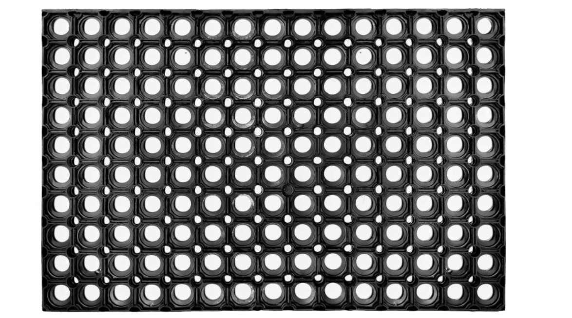 Wycieraczka gumowa 50x80 cm czarna przed wejście do domu  nr. 1