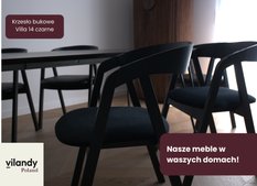 Zestaw krzeseł giętych Villa14 79x56x48 cm 6 sztuk drewniane zaokrąglone do salonu buk czarny z szarym welwetowym siedziskiem - Miniaturka zdjęcia nr 12