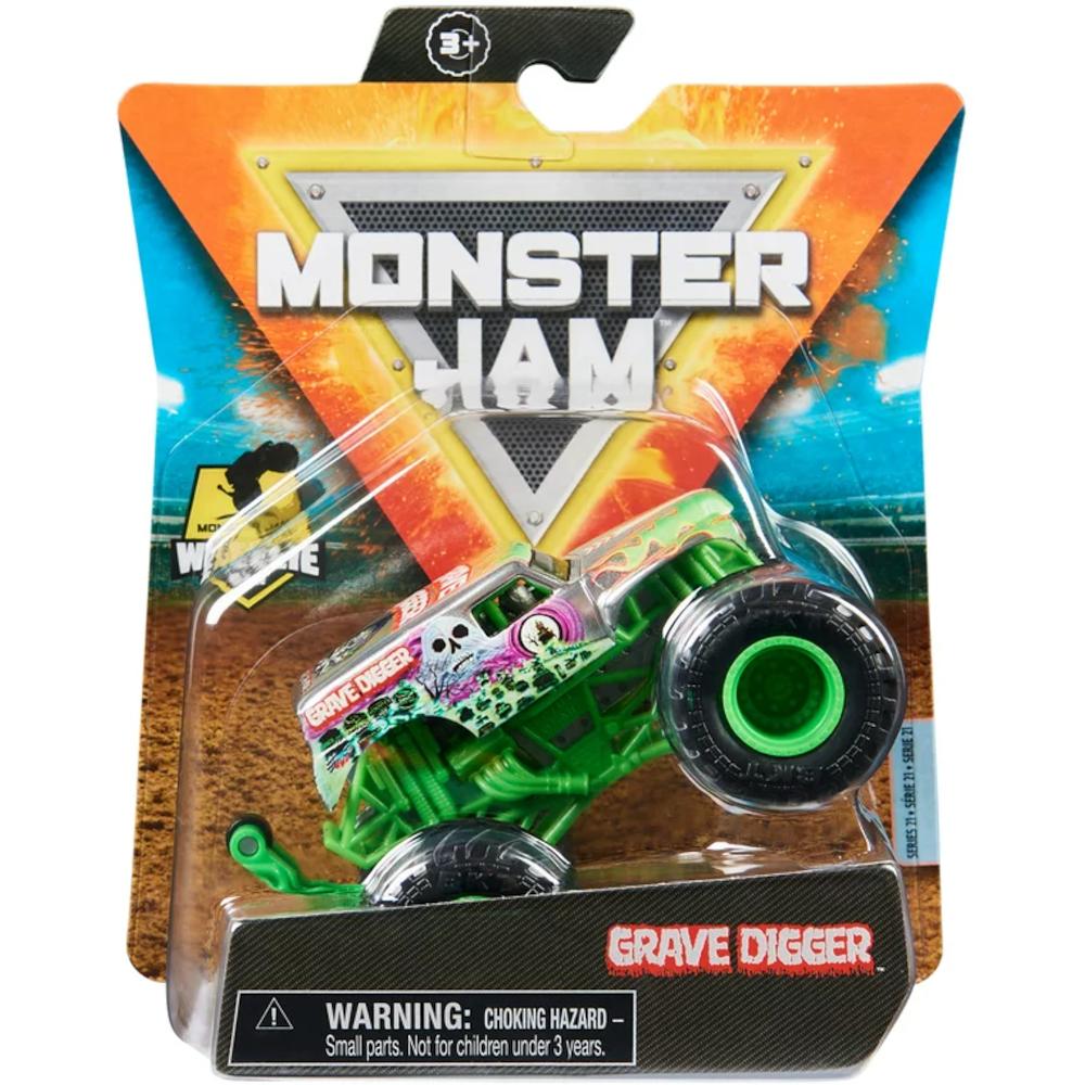 MONSTER JAM TRUCK AUTO TERENOWE GRAVE DIGGER 1:64