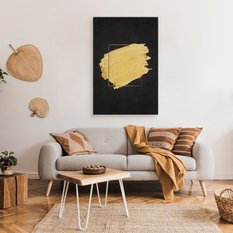 Obraz Do Salonu Abstrakcja Złoty Wzór Styl Glamour Dekoracja 80x120cm - Miniaturka zdjęcia nr 3