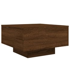 Stolik kawowy 55x55x31 cm brązowy dąb elegancki do salonu - Miniaturka zdjęcia nr 4