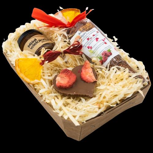 Zestaw prezentowy 15x22x6 cm na prezent w zestawie herbata czekolada idealny upominek nr. 2