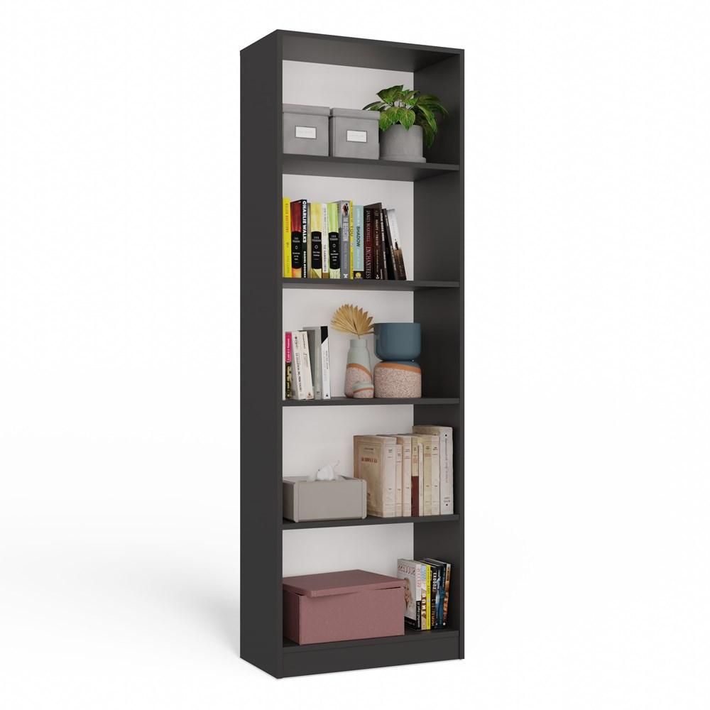 Regał Onyx 182x60x30 cm do sypialni salonu biura antracyt nr. 5