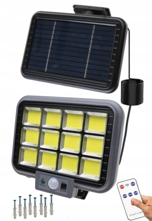 Lampa 19,3 cm solarna LED czujnik zmierzchu ruchu 