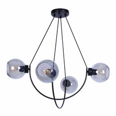 Lampa wisząca K-2628 SIRIUS 75x75x75 cm do salonu lub pokoju czarny/grafitowy - Miniaturka zdjęcia nr 2