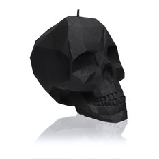 Świeca Skull Low-Poly Black Matt Small - Miniaturka zdjęcia nr 1