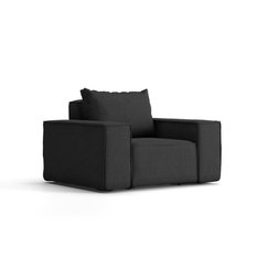 Sofa jednoosobowa SONNE 115x73x88 cm wodoodporna UV do ogrodu + poduszka czarna