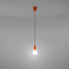 Lampa wisząca DIEGO 1 pomarańczowy 90x9x9cm nowoczesna lampa wisząca E27 do salonu - Miniaturka zdjęcia nr 3