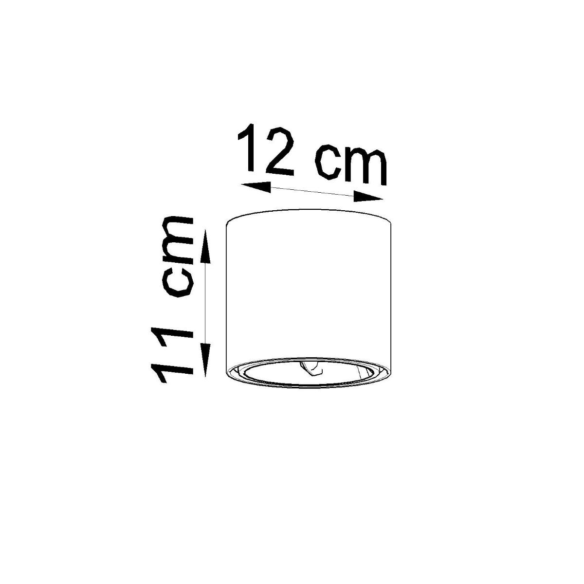 Plafon TIUBE biały 11x12x12cm nowoczesna lampa GU10/ES111 do salonu  nr. 5