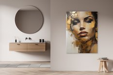 Obraz Canvas Do Salonu KOBIECY Portret Styl Glamour Abstrakcja 80x120cm - Miniaturka zdjęcia nr 10